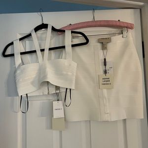 Herve Leger x Forever 21 Two Piece Set Size Small NWT